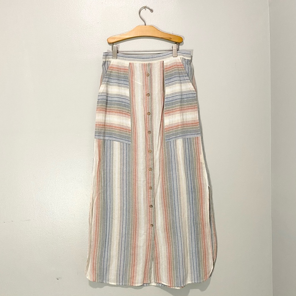 RD Koko Long Multicolor Skirt with Side Slits